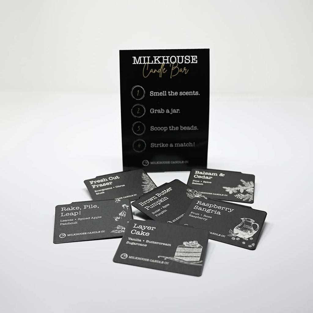 Candle Bar Table Tent Instruction Sign – Shelf Talker