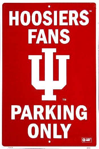 IN Univ Hoosiers Fans - Large Parking Signs