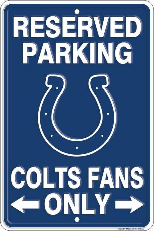 Indianapolis Colts Sm Parking Sign