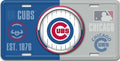 Chicago Cubs Bullseye - License Plates - MLB
