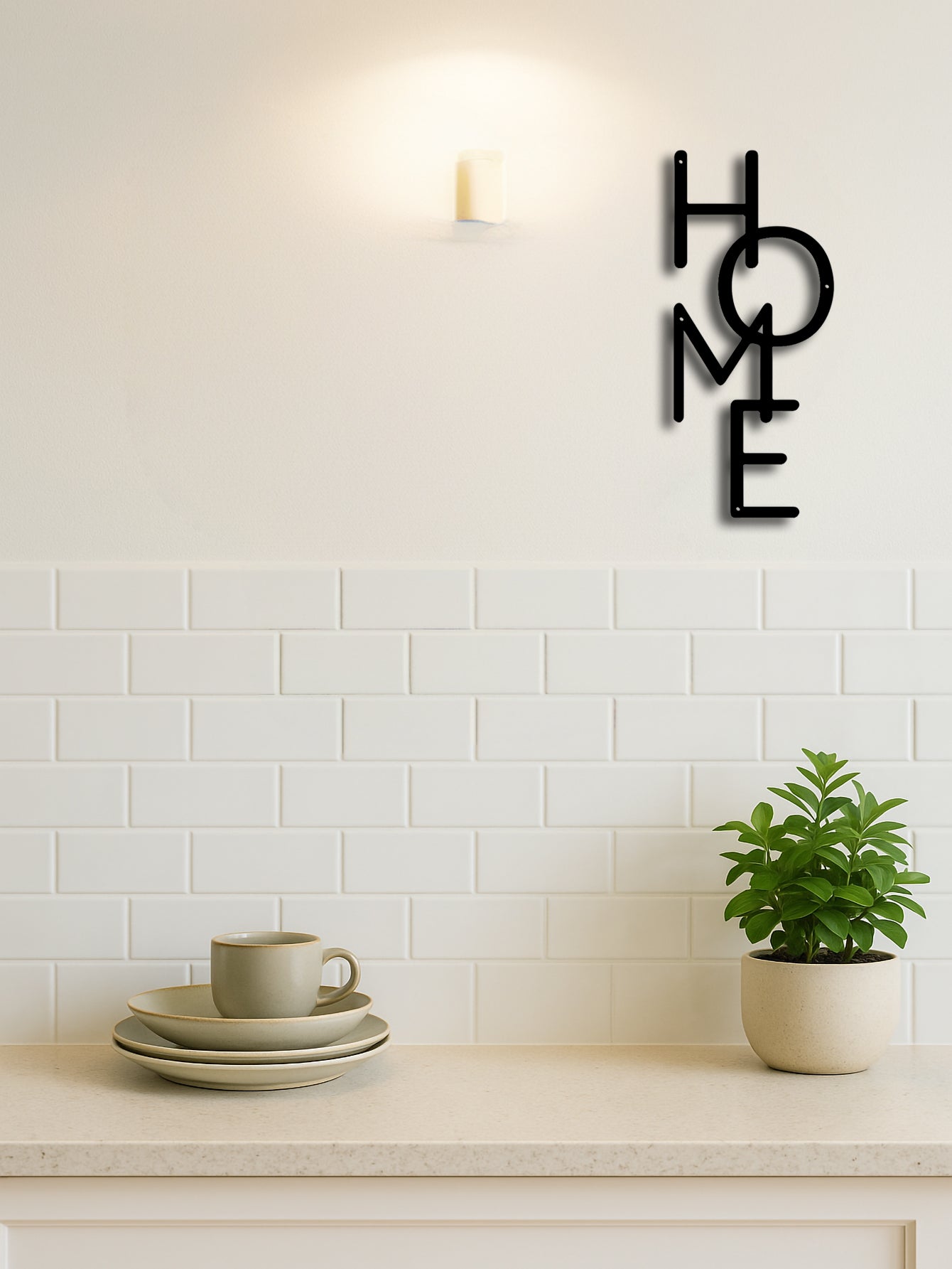 Metal Wall Decor HOME Letter Wall Sign Unique Design For Bedroom
