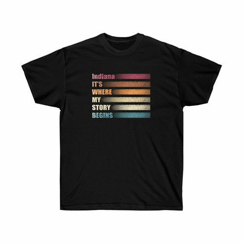 Indiana States USA Retro Style T-Shirt