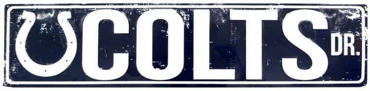Indianapolis Colts Dr Street Sign