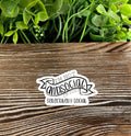 I'm Not Antisocial I'm Just Selectively Social, Die Cut Vinyl Sticker,