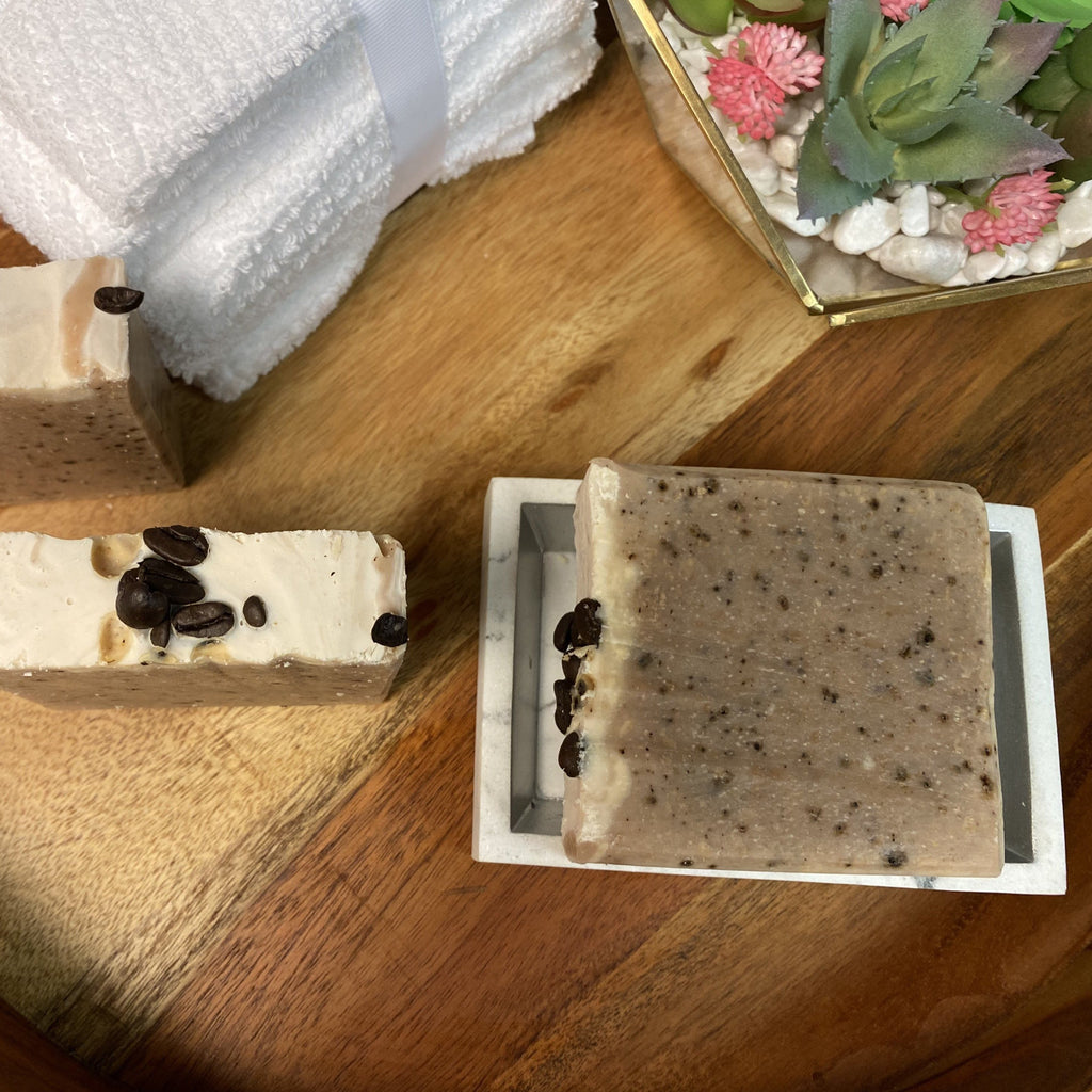 Large Goats Milk Coffee Scrub Soap